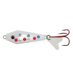 Northland Tackle Buck-Shot Coffin Spoon Wonderbread front view with bold pattern