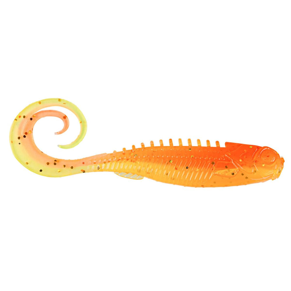 Northland Eye-Candy Grub 3in Sunrise bait with luminous color boosts visibility