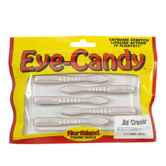 Northland Tackle Eye Candy Jig Crawler floating 3.5-inch pearl white lure keeps bait off bottom