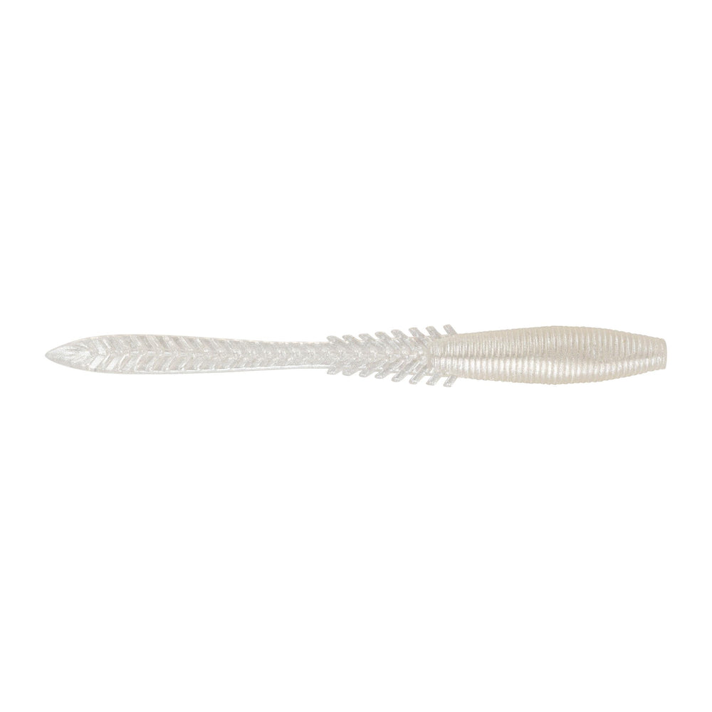 Northland Tackle Eye Candy Jiggin' Leech floating 3.25 inch pearl white lure keeps bait in the strike zone