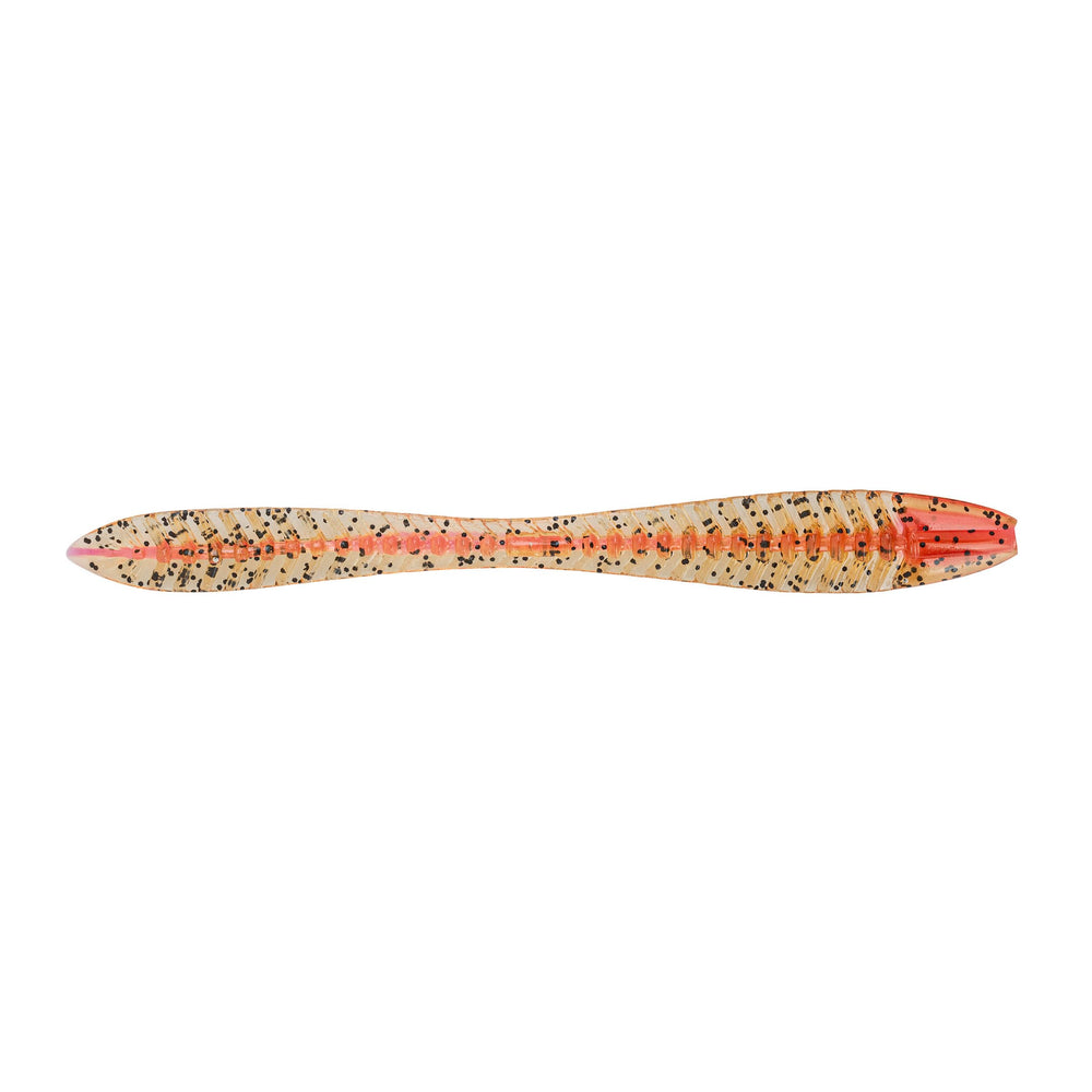 Northland Tackle Eye Candy Riggin Leech floating 6-inch lure shows buoyant action for longer strike windows.