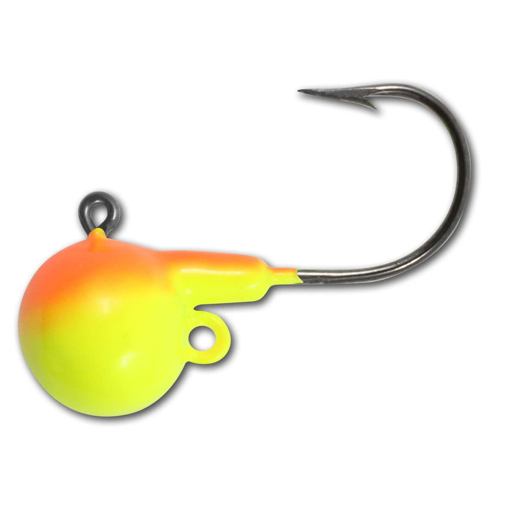 Northland Tackle Fireball Live Bait Jig Sunrise, 3/8 oz, 4-pack; ideal for walleye and perch.