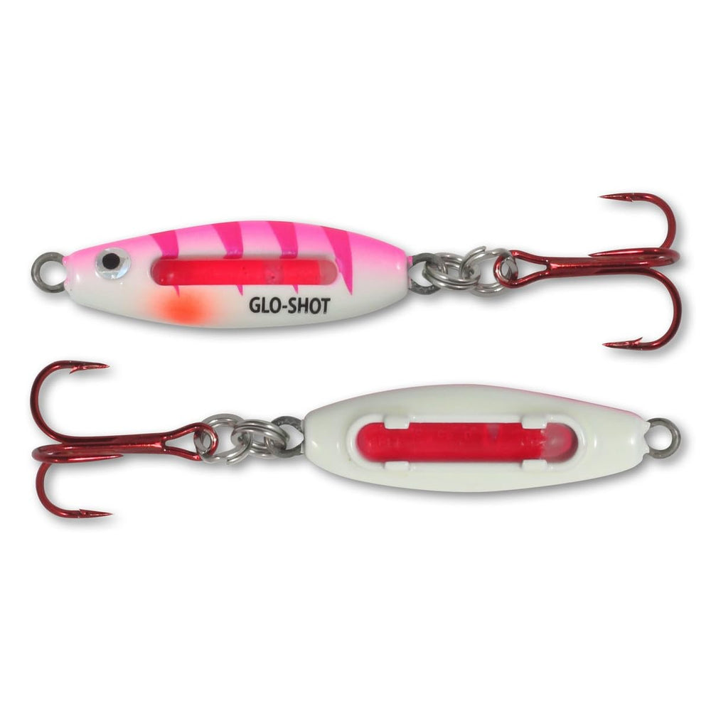 Northland Tackle GSFB3-26 Glo-Shot Fire-Belly Spoon UV Pink Tiger for panfish attraction