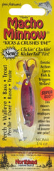 Northland Tackle Macho Minnow Spoon S-Glo Redfish 1/4 oz for casting and vertical jigging to attract gamefish