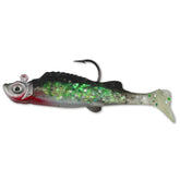 Northland Tackle Mimic Minnow Shad Jig body detail shows lifelike shad shape for versatile lure appeal
