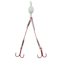 Northland Tackle Mini Predator Rig glow white in use for night fishing and bite-readiness