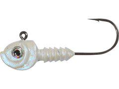 Northland Tackle Smeltinator jig with lifelike eyes for bass presentations.