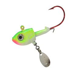 Northland Tackle Thumper Jig Belly Blade creates flicker and flutter to attract bites.