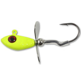Northland Tackle Whistler Jig orange 1/4oz ready for perch and panfish in clear water