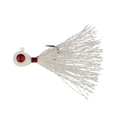 Northland Tackle Crappie Queen Jig Super-Glo White flashes to attract panfish bites.