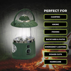 Northpoint lantern includes hanging ring for easy setup in tents or trees.