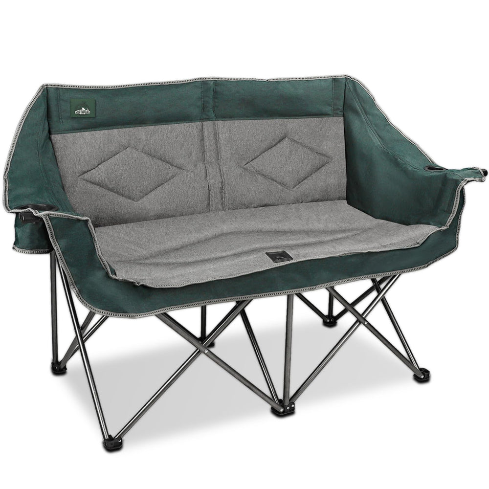 Northroad folding loveseat open shows oversized two-person seating ideal for family picnics