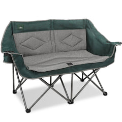 Northroad folding loveseat open shows oversized two-person seating ideal for family picnics