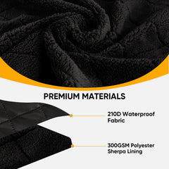 Northroad Sherpa lining closeup highlights ultra-soft warmth for chilly outdoor events.