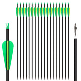 NorthSpoor 30-inch carbon arrows set for precision practice and hunting versatility.