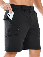 NORTHYARD men's cargo hiking shorts with 7 pockets, front view for secure outdoor storage