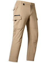 NORTHYARD men's cargo pants front pockets show quick-dry comfort during hiking