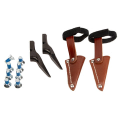 Notch Climbers long gaffs side view; compatible with multiple climbers.