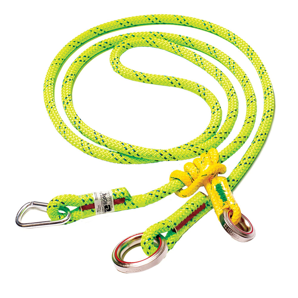 Notch friction saver with steel rings for rope wear protection and durability