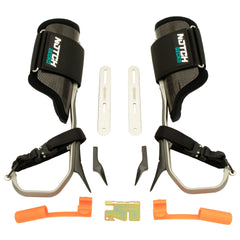 Notch Gecko quick-connect straps enable a snug fit and fast setup