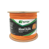 Notch Neon Plus Throw Line 1000 ft, bright orange, high visibility for canopy retrievals.