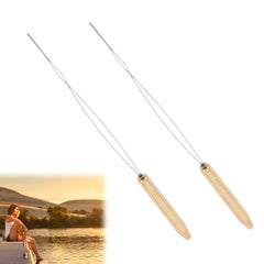 Stainless steel fly tying bobbin with ergonomic handle