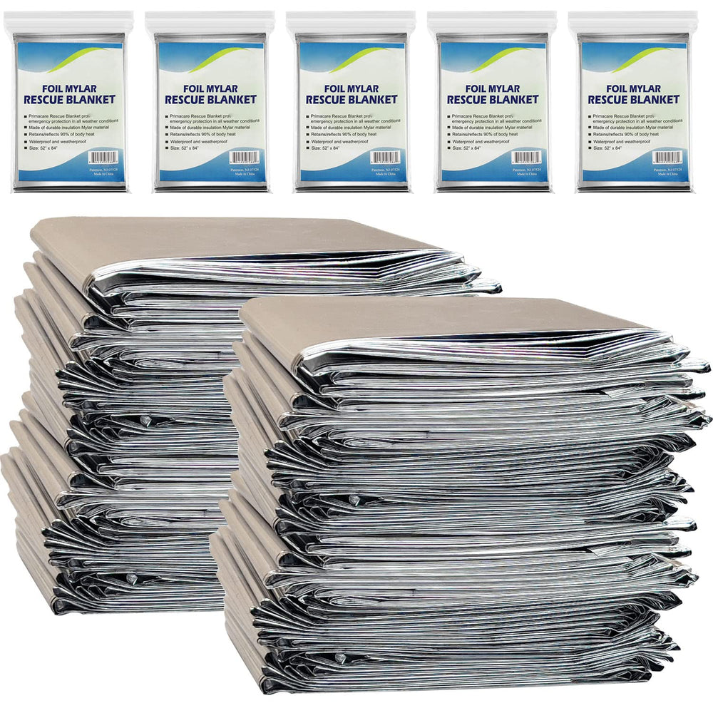 NOVAMEDIC emergency mylar blanket pack showing_bulk readiness for quick deployment.