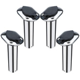 NovelBee 4pcs boat fishing rod holders flush mount with cap on boat rail
