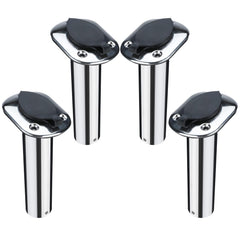 NovelBee 4pcs boat fishing rod holders flush mount with cap on boat rail