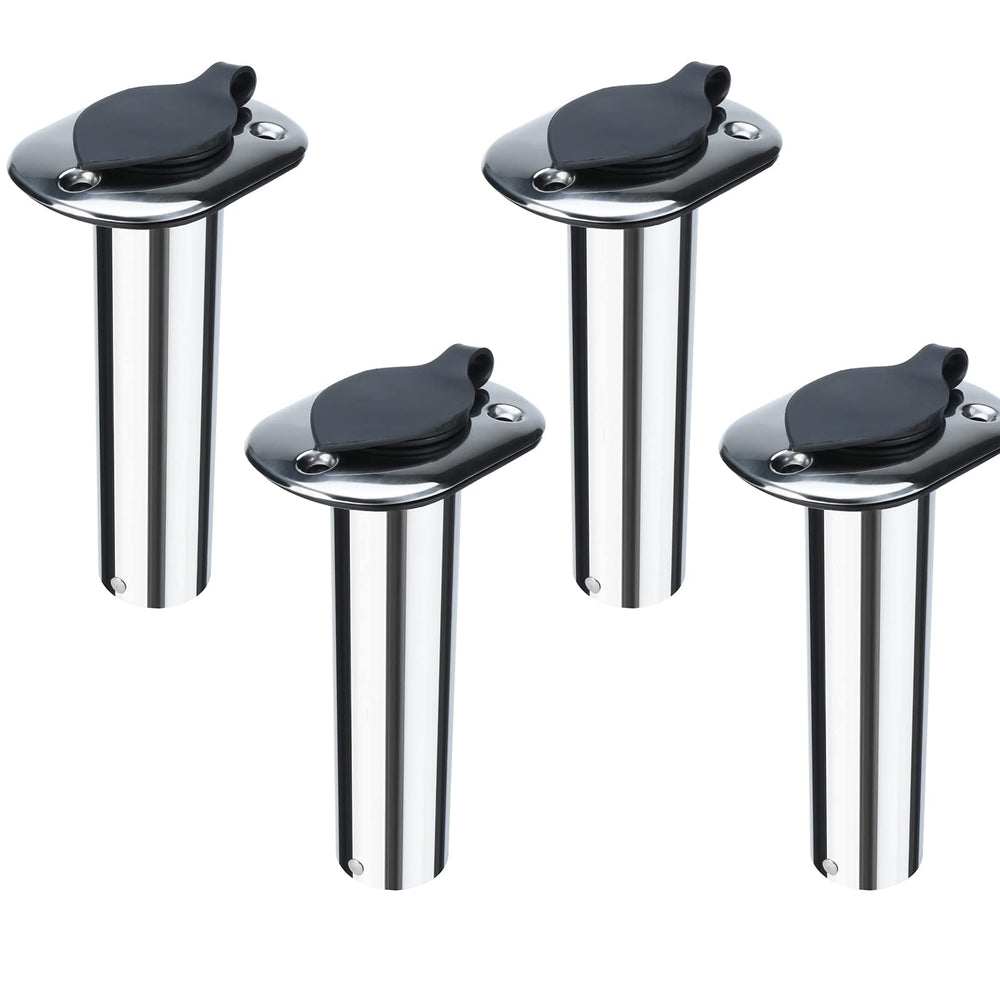 NovelBee 4pcs boat rod holders set on mount showing organized deck space and accessibility