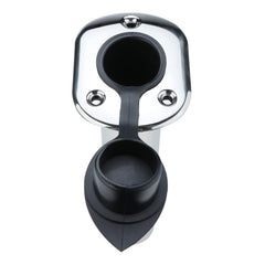 Flush mount installation showing rod holders on boat