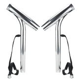NovelBee outrigger rod holder, 14 inches tall, for stable boat mounting.