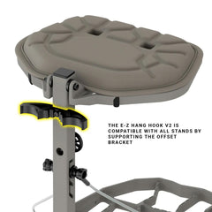 NOVIX E-Z Hang Hook V2 simplifies hanging, making adjustments easier before final strap securing.