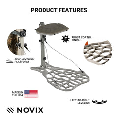 NOVIX Helo Hunt Ready System seat cushion adds comfortable all-day seating