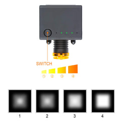 NSKI capacitive touch controls enable quick light adjustments during tasks.