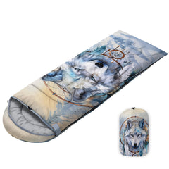 Nttopship all seasons sleeping bag closed for travel warmth and durability