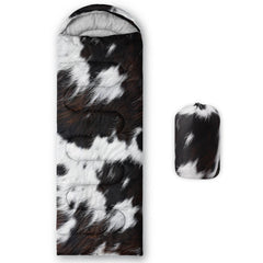Nttopship all-seasons sleeping bag open showing roomy comfort for camping
