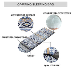 Nttopship sleeping bag dual-zipper system allows adjustable ventilation.