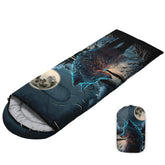 Nttopship sleeping bag folded compact for travel and quick packing