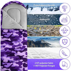 Nttopship sleeping bag foot-zip shows adjustable airflow for chilly nights.