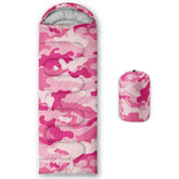 Ntttopship sleeping bag header shows all-season camping setup for adults and kids.