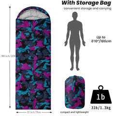 Nttopship sleeping bag packed in compression bag for easy travel.
