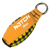 NTW-16 Notch Throw Weight 16oz with hi-vis checker pattern close-up