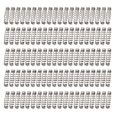 NUEAYMS hook spring pack, 100 pieces for versatile fishing needs.