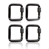 NUEAYMS square carabiner clip enhances keychains and outdoor attachment.