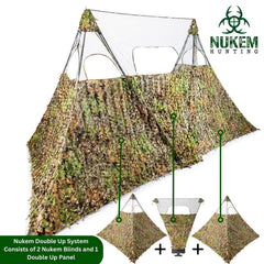 Nukem XL blind closeup shows mesh top for airflow and access.