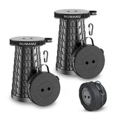 NUMANU 2PK stool closed for compact portability and travel-friendly storage