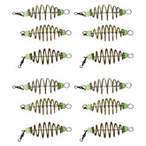 NUOBESTY spring bait cage in olive shape for precise bait placement in freshwater