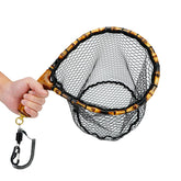 Nuoviyiya Fly Fishing Net with Release - wooden frame and release mechanism