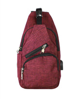 Nupouch Anti-Theft Daypack front view shows secure crossbody design for urban travel.